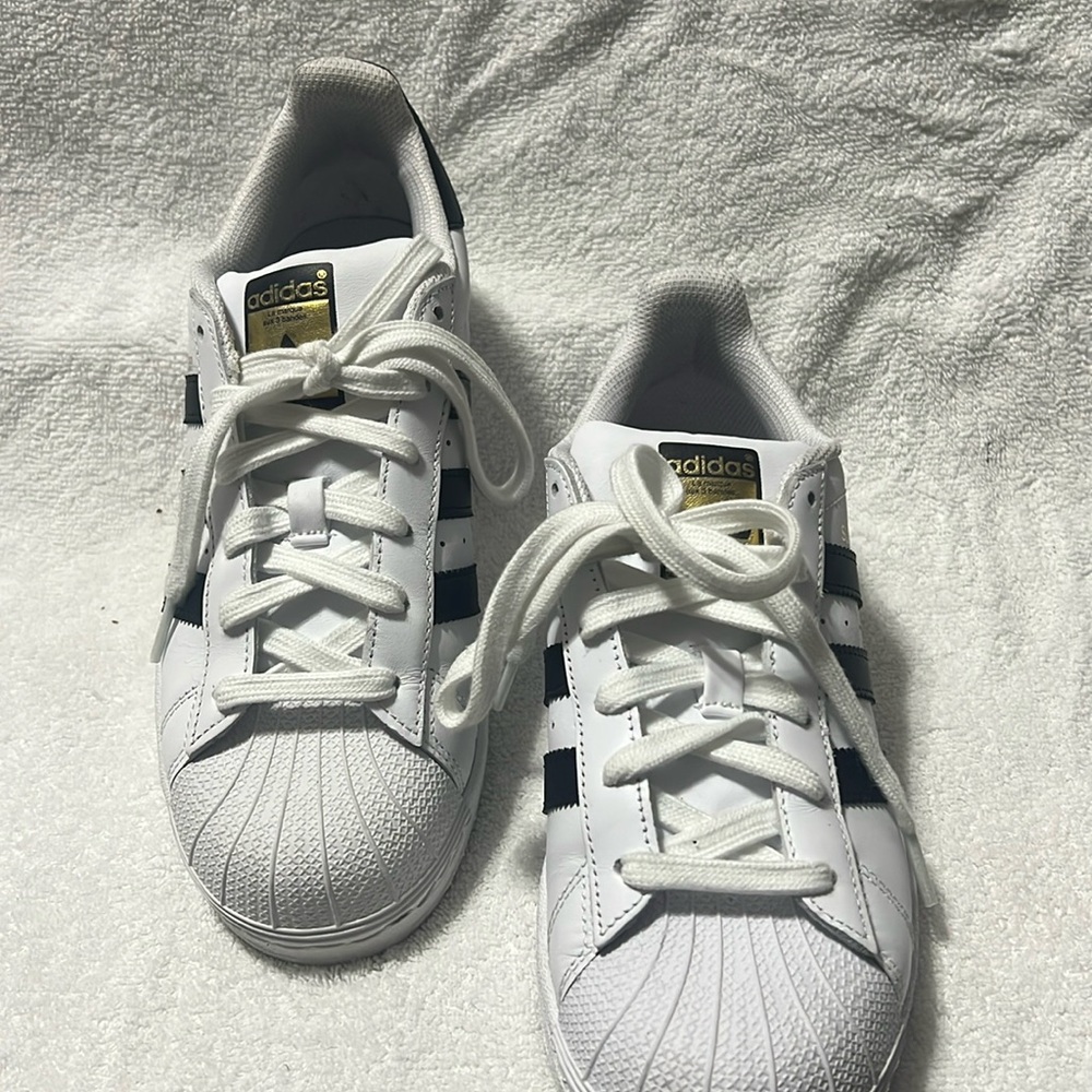 Adidas. White sneakers. Size 7.5.